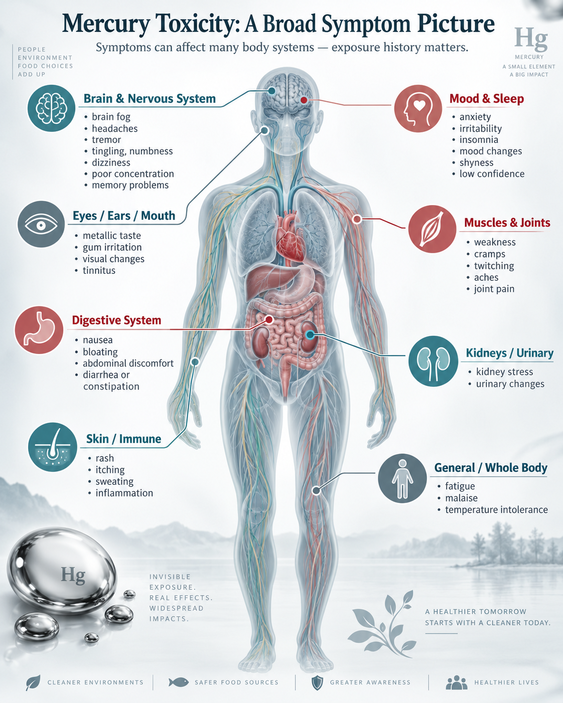 Mercury Toxicity Symptoms: The Exhaustive List